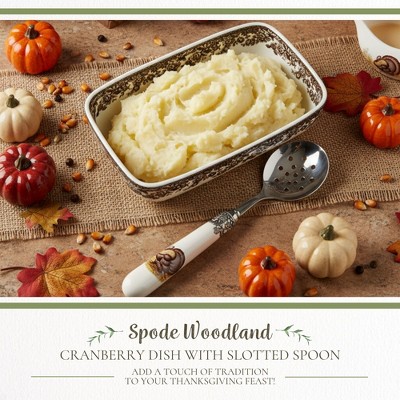 Spode Woodland Dish with Slotted Spoon - Thumbnail 3