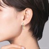 Pompeii3 1/2Ct Diamond Hoops in 10k White or Yellow Gold - 3 of 4