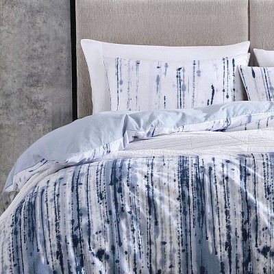Sokal Indigo Blue Cotton Full/Queen Duvet Cover Set