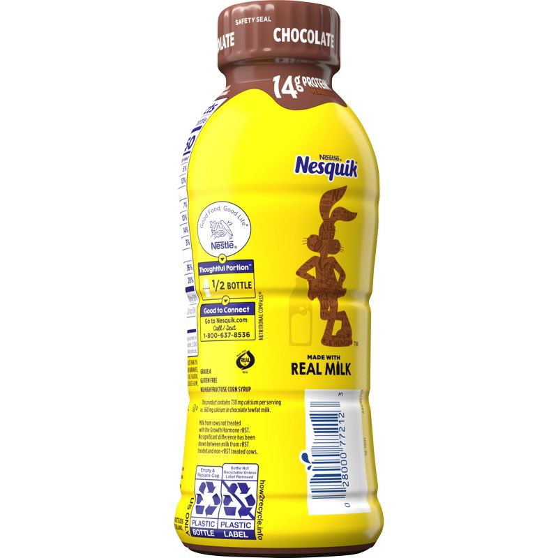 Nesquik Low Fat Chocolate Milk - 14 fl oz, 4 of 6