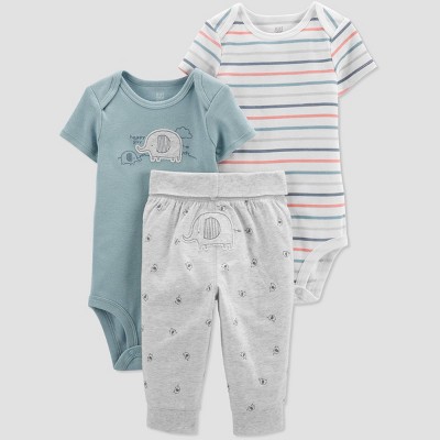 Image of Baby Boys' Elephant Top & Bottom Set - Just One You® made by carter's Blue Newborn
