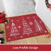 Christmas Doormat Washable Holiday Welcome Mat, Non-Slip Xmas Tree Indoor Outdoor Rug, Non-Shedding Front Door Mat for Kitchen or Bedroom - 2 of 4