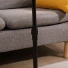 Okak Adjustable Side Table Couch Tray Table Bamboo for Sofa Oval End Tables with Slots Outdoor/Indoor for Bed in Living Room & Bedroom, Natural - 3 of 4