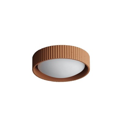 ET2 Lighting Souffle 1 - Light Flush Mount in  Terracotta