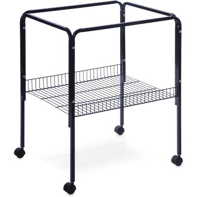 Prevue Pet Products Rolling Stand with Shelf, Black Small
