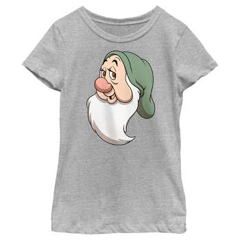 Girl's Snow White and the Seven Dwarves Bashful's Face T-Shirt