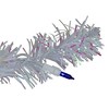 Northlight 4' Pre-Lit Medium White Iridescent Pine Artificial Christmas Tree - Blue Lights - 4 of 4