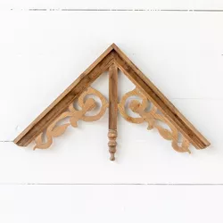 Park Hill Collection Decorative Wooden Gable Wall Hanging