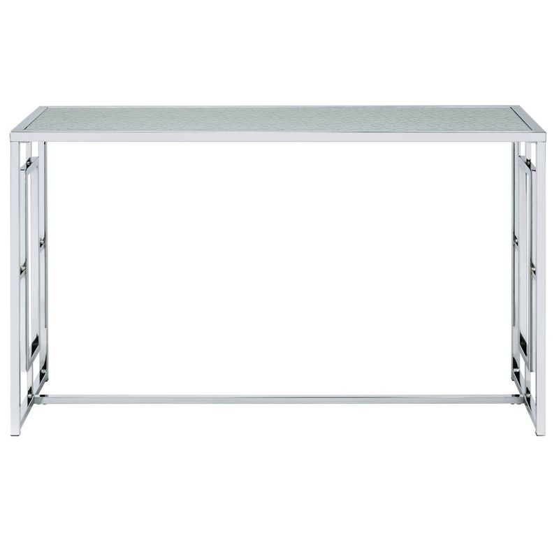 Marcha Glam Rectangle Sofa Table Chrome - HOMES: Inside + Out, 6 of 9