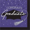 Creative Converting Graduate School Spirit Purple Tableware and Decor Kit 18ct - 4 of 4