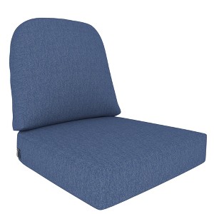Covers&All Outdoor Seat / Back Deep Seating Cushion, Eco-friendly Olefin Fabric, 24 in L x 22 in W x 5 in Thick - 1 of 4