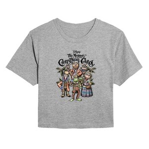 Women's - The Muppets - Muppets Carol Collage Cropped Graphic T-Shirt - 1 of 4