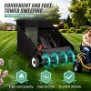 Suchtale Tow Lawn Sweeper, 21 cu. Ft. Large Capacity, Adjustable Height for Leaves Grass Yard Lawn Farm & Sidewalk (42 Inch, Black) - 3 of 4