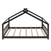 NicBex Twin/Full Size Montessori Toddler Floor Bed with House-Shaped Design for Kids/Boys/Girls,Wood Slats Support,No Box Spring Needed,Easy Assembly - 4 of 4