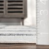 Nuloom Lenci Plaid 4x6 Machine Washable Indoor Area Rug for Living Room Bedroom Dining Room Kitchen, Light Grey/Ivory - 3 of 4