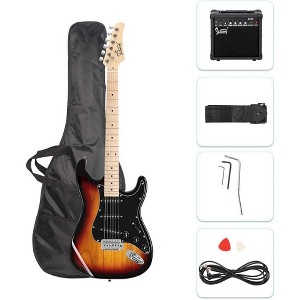 GLARRY Full Size Electric Guitar for Music Lover Beginner with 20W Amp and Accessories Pack Guitar Bag - 1 of 4