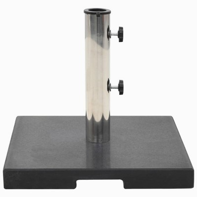 VidaXL Parasol Base Granite 44.1 lb Square Black