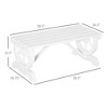 2-Person Garden Bench Outdoor Wagon Wheel Porch Bench for Backyard, Patio - 3 of 4