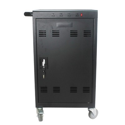 30 Device Charging Cart,Laptop and Tablet Mobile Charging Cabinet for Up to 17" Devices, Charging Storage Cart Locking Charging Station
