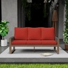 YARDSIGHT Durable Wooden Patio Sofa with Soft, Removable Cushions for Outdoor Living - 2 of 4