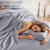 Cotton Sheets Set, Blend from Linen Cotton Bedsheets, GentleSoft™ & Breathable Bedsheets with 16 Inches Pocket, Gifts for All Seasons - 2 of 4