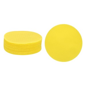 Unique Bargains Durable Nylon Material Circle Dot Design Carpet Spot Marker Pads 4" 24 Pcs - 1 of 4