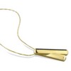EVERLY JEWELRY | Yellow Plated Sterling Silver 1/2 CT TGW Black Spinel Fashion Pendant With Chain, 18-inch - 4 of 4