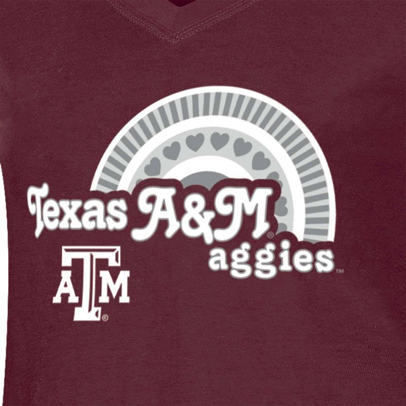 NCAA Texas A&#38;M Aggies Girls&#39; V-Neck T-Shirt, 3 of 4