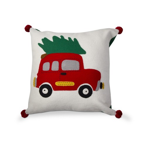 16.5x16.5 Indoor Christmas 'velvet Ornaments' Multi Square Throw Pillow  Cover - Pillow Perfect : Target