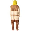 Shrek Union Suit Costume One Piece Pajama Outfit For Men Multicolored - 4 of 4