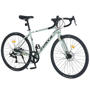 NAYSAYE Bicycle 700C Road Bike Lightweight Alloy Frame with Smooth Gear Shift for City Riding , Green, 68.5"*18.8"*38.9" - 1 of 4