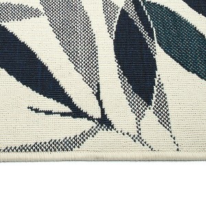 Vynxaria 2' x 3' Contemporary Geometric High-Low Cut & Loop Throw Rug - Indoor/Outdoor - 1 of 4