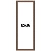 PosterPalooza | Panoramic Elegant Brown Picture Frame - UV Acrylic, Foam Board Backing, Hanging Hardware - 2 of 4