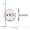 Black Bow Jewelry Sterling Silver Alpha Chi Omega Greek Life Stud Earring - image 2 of 3