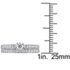 EVERLY JEWELRY | Sterling Silver 1/2 CT Diamond TW Bridal Set Ring - 2 of 4