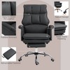 TiramisuBest PU Leather Ergonomic Office Chair with Footrest, Black - Adjustable Height, 155¡ã Recline - 4 of 4