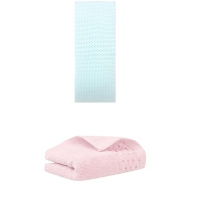 REGALWOVEN Cotton Soft Absorbent Hand Towel for Bathroom Kitchen Hotel Spa 14" x 30"/13" x 30" 2 Pcs