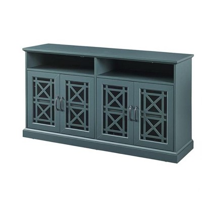 Dark Cyan Medium-Density Fiberboard TV Bracket, Which Also Functions As a Buffet Side Panel, Improving The Taste of Home Decoration, dark cyan