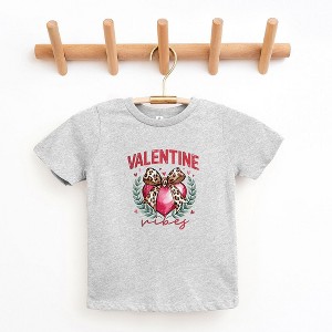 The Juniper Shop Coquette Valentine Vibes Toddler Short Sleeve Tee - 1 of 3