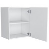 GlasFlength Kitchen Storage 1 Door Kitchen Wall Cabinet Internal Shelves Cabinet Storage Cupboard for Kitchen, White, 13.1"*19.7"*23.6" - 4 of 4