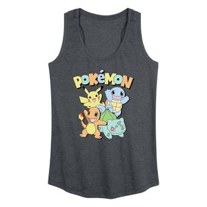 Women's - Pokémon - Kanto Starters Graphic Racerback Tank - 1 of 4
