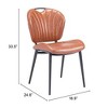 Zuo Terrence Dining Chair (Set of 2) Vintage Brown - 3 of 4