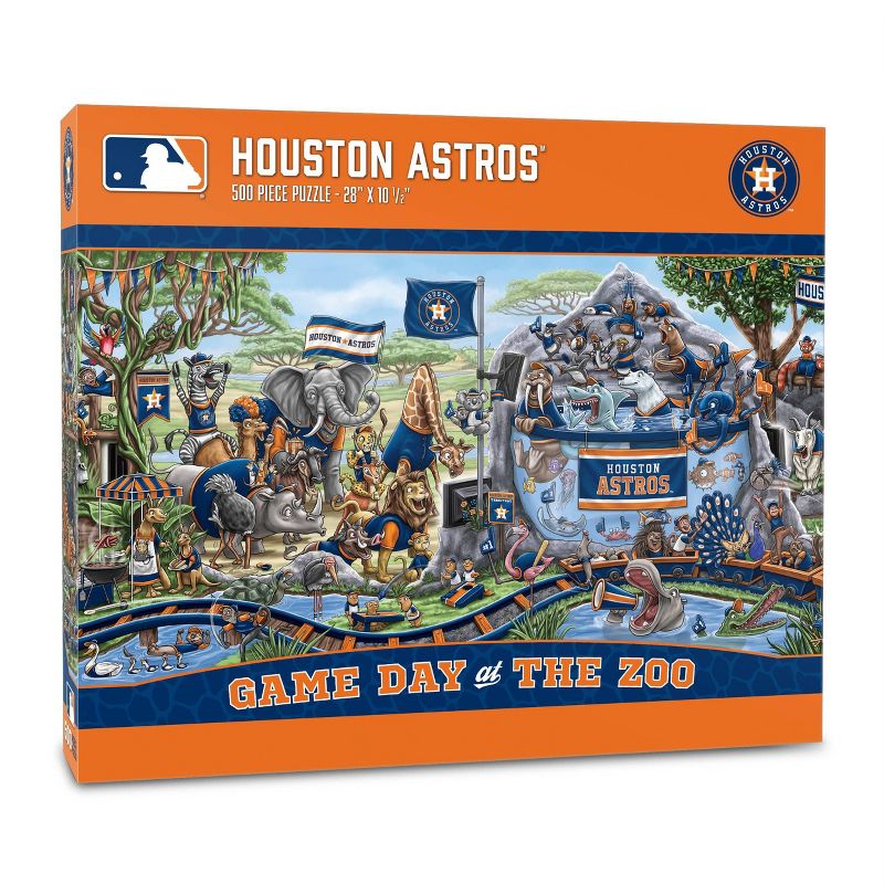 MLB Houston Astros Game Day at the Zoo Jigsaw Puzzle - 500pc, 1 of 4
