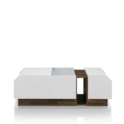 target white coffee table