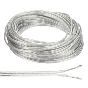 Unique Bargains Tinned Copper Insulated Heat Resistant PVC Covered 300V SPT-1 Round Wire 18AWG - 1 of 4