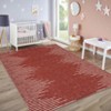 Indoor Modern Soft Washable Area Rugs with Stripped Lines Print for Bedroom Living Room - 3 of 4