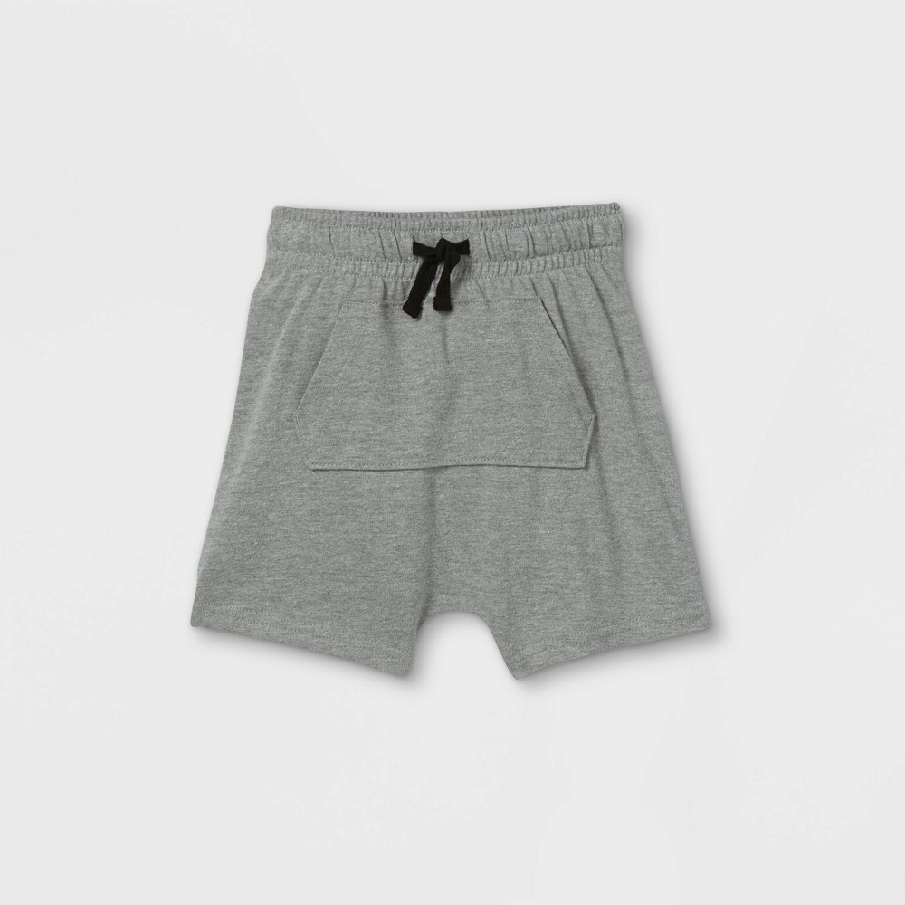 Toddler Boys' Jersey Knit Pull-On Shorts - Cat & Jack Light Gray 4T