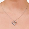 GILDED 1/10 ct Lab Grown Diamond Pendant Necklaces, SI1-SI2 Clarity, F-G Color, 14K Gold Plated Sterling Silver, 18" Chain - 3 of 4