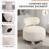 Grungis 28.35" Wide Accent Chair,Armless Chair with Curved Backrest and Solid Wood Legs,Accent Chair for Bedroom,Reading Room,Office - 4 of 4