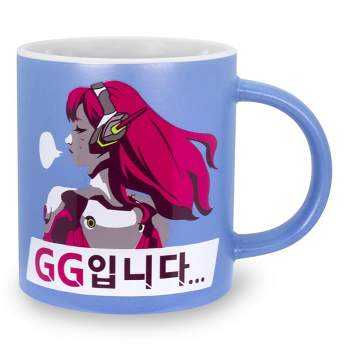 Just Funky Overwatch D.Va "Nerf This" Ceramic Coffee Mug | Holds 16 Ounces
